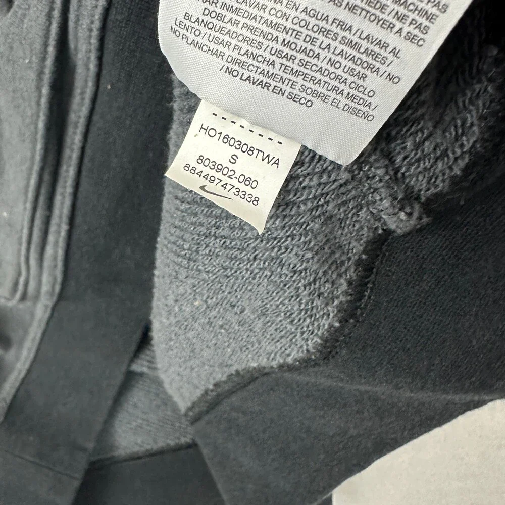 Carolina Panthers Hoodie Women Small Gray Nike On Field Salute Service Collar *